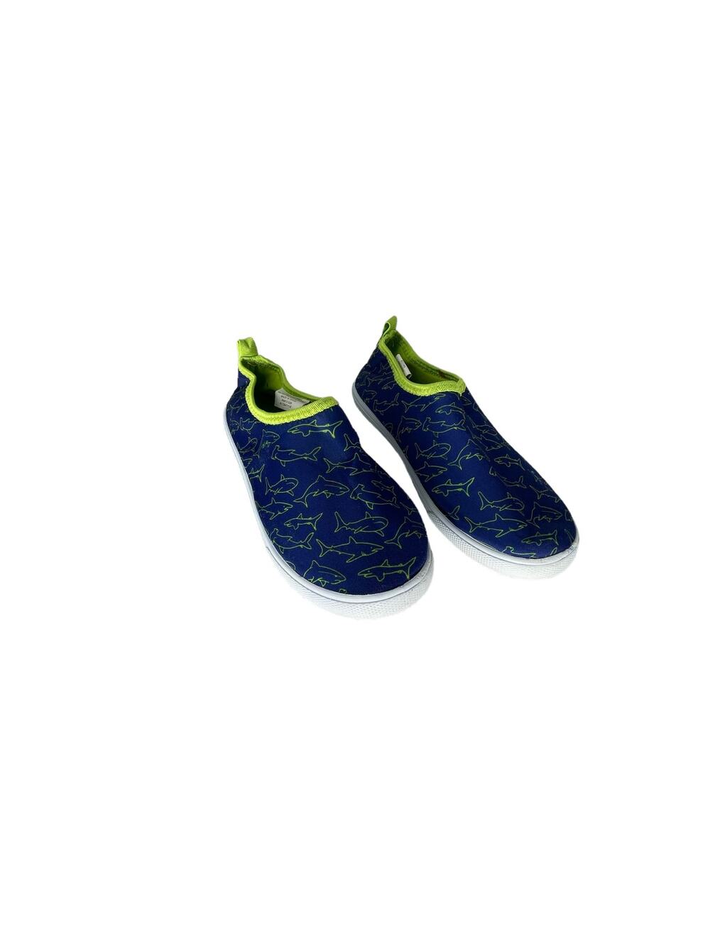 Revo Boys Youth Blue Green Shark Print Slip-On Water Shoes